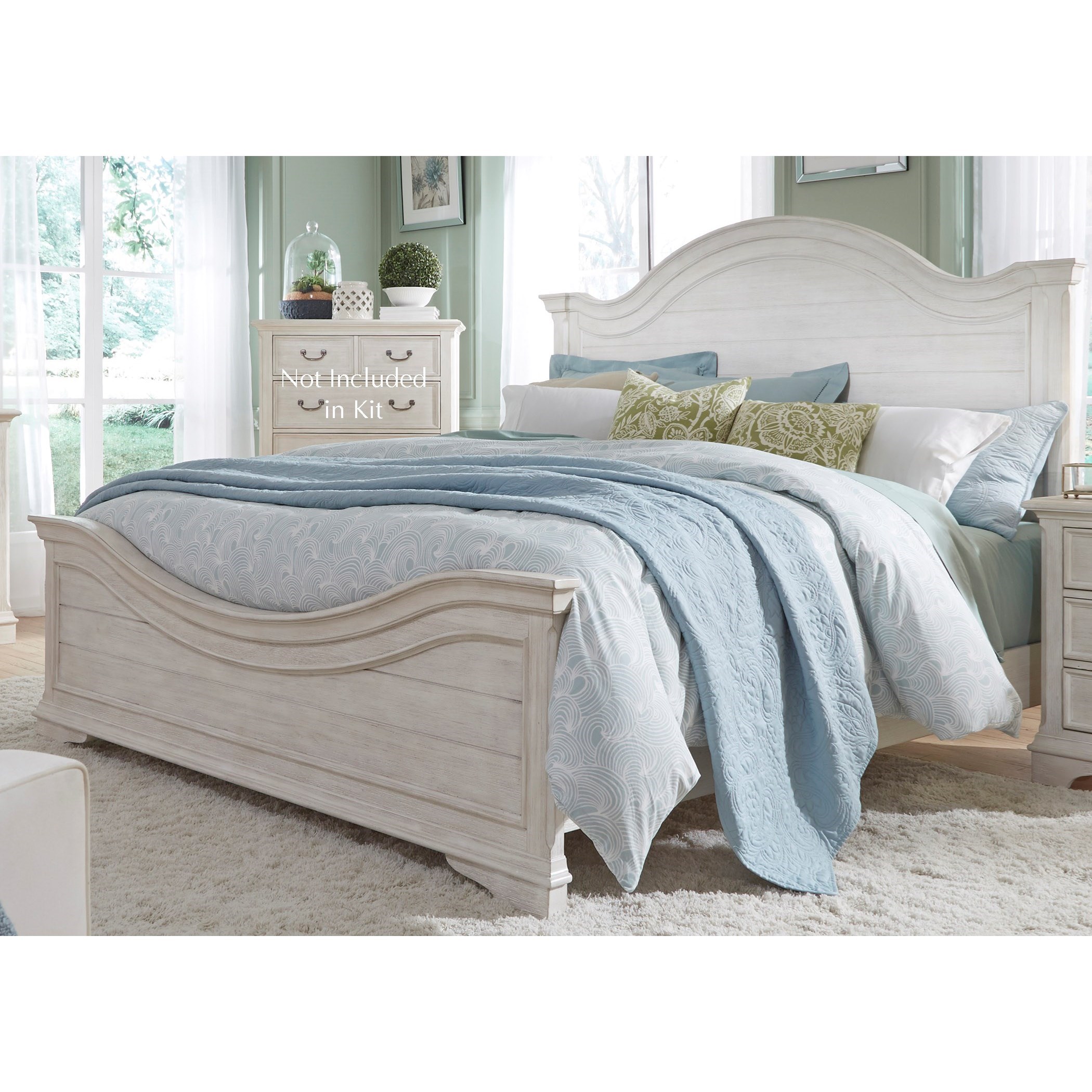 Liberty Furniture Bayside Bedroom Transitional King Panel Bed with